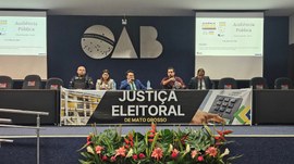 #ParaTodosVerem: A imagem mostra uma audiência pública promovida pela Justiça Eleitoral de Mato ...