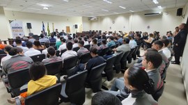 Debate acerca do pleito deste ano foi realizado no Tribunal do Júri e contou com a presença de r...