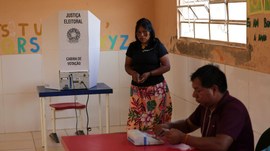 Desembargadora Serly Marcondes apresentou balanço das ações do primeiro turno, que registrou abs...