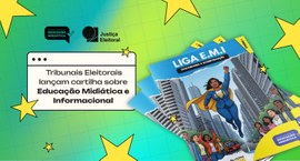 #PraTodosVerem - A imagem é um card com fundo em degradê verde e amarelo, decorado com estrelas,...