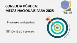 Consulta pública: Metas Nacionais 2025