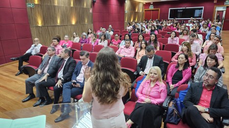 Palestra sobre prevenção da mulher - Outubro Rosa 8