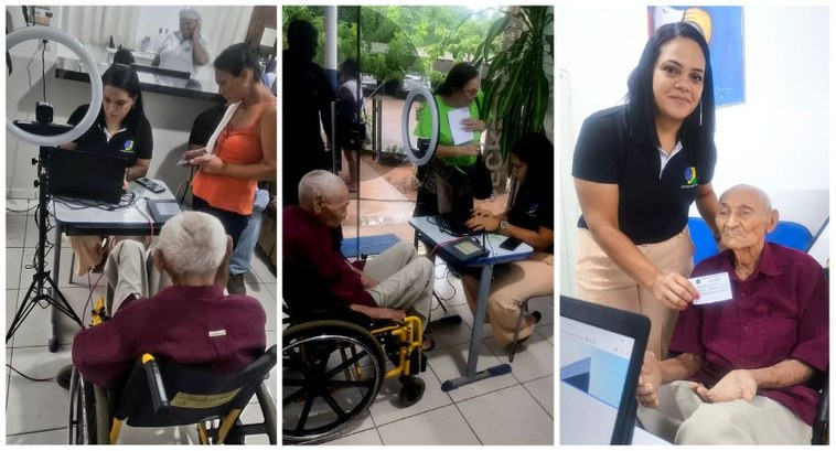 Com 105 anos, eleitor de Santo Antônio de Leverger procura Justiça Eleitoral para cadastramento ...