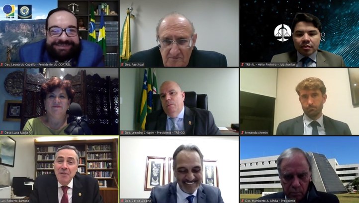  I Encontro Virtual dos presidentes dos Tribunais Regionais Eleitorais da Região Centro-Oeste