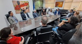 Corregedoria recepciona servidora empossada, nova chefe do cartório eleitoral de Cotriguaçu