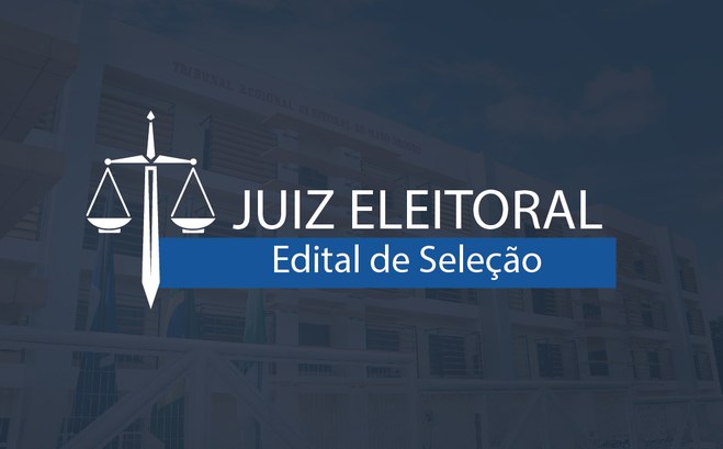 Arte para edital de seleção de juiz eleitoral