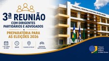 Evento presencial, que ocorrerá no dia 1º de junho, debaterá convenções partidárias, registro de...