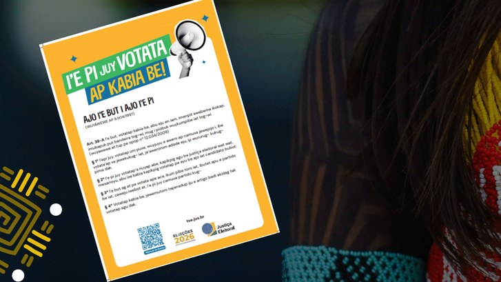 Material foi produzido pelo TRE-PA com tradutores indígenas e será distribuído para zonas eleito...