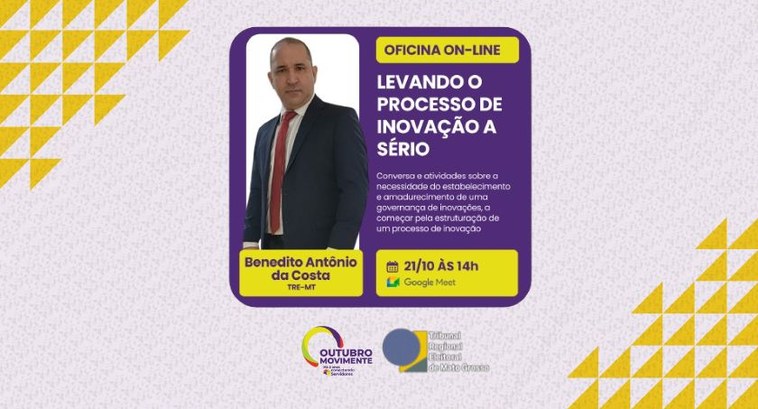 Laboratório de Inovação do TRE-MT oferece oficina no “Outubro Movimente 2025” Laboratório de Inovação do TRE-MT oferece oficina no “Outubro Movimente 2025”