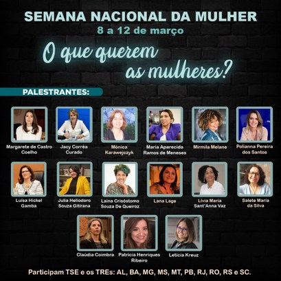 Live do TRE-MT inicia Semana Nacional da Mulher 2021