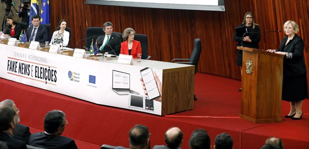 Ministra Rosa weber durante abertura do Seminário Internacional Fake News e Eleições em 16.05.2019 Ministra Rosa weber durante abertura do Seminário Internacional Fake News e Eleições
