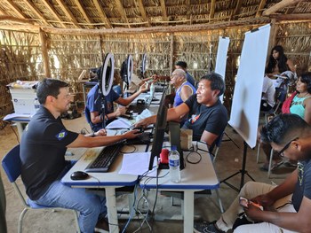 Mutirão eleitoral reverte cobertura biométrica de 17% para 86%  na Aldeia Urubu Branco
