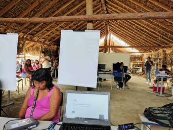 Mutirão eleitoral reverte cobertura biométrica de 17% para 86%  na Aldeia Urubu Branco