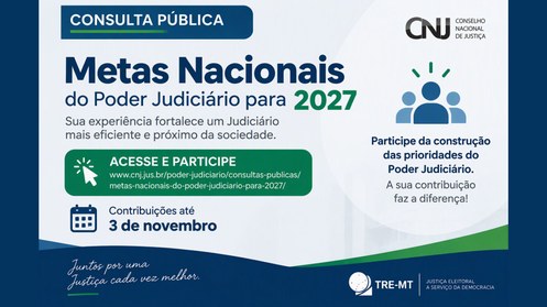 Contribuições poderão ser feitas até dia 03 de novembro