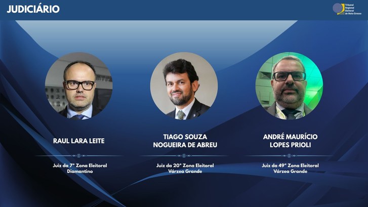 Enquanto o juiz Raul Lara Leite responde pela jurisdição em Diamantino, Tiago Souza de Abreu e A...