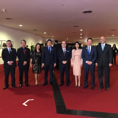 Presidente do TRE-MT na posse de Bolsonaro Cerimônia de diplomação de Jair Bolsonaro e Hamilton Mourão