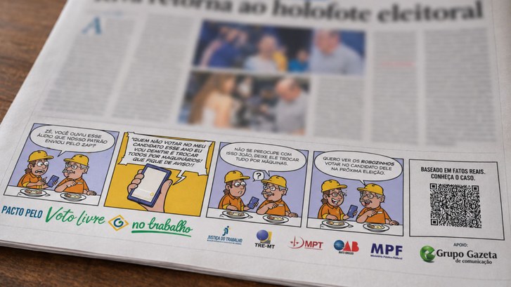 Iniciativa ocorre por meio do Pacto pelo Voto Livre, para conscientizar o eleitorado 