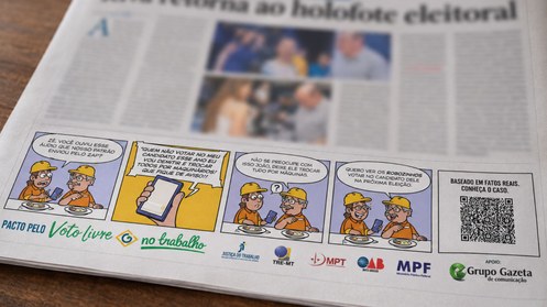 Iniciativa ocorre por meio do Pacto pelo Voto Livre, para conscientizar o eleitorado 