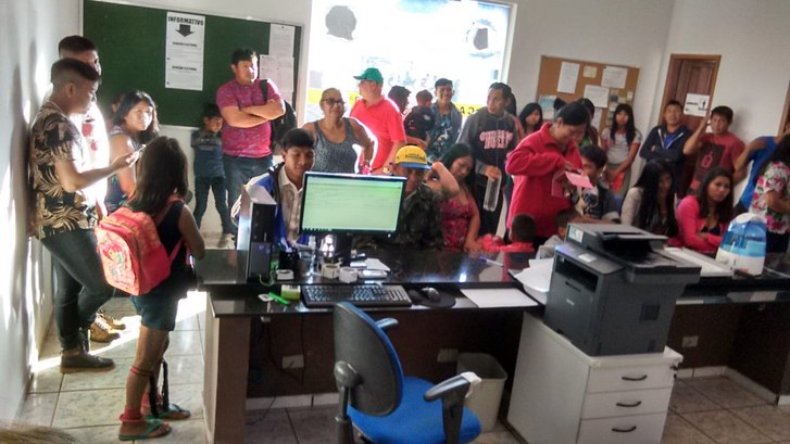 Indígenas participam da revisão biométrica em Porto Alegre do Norte