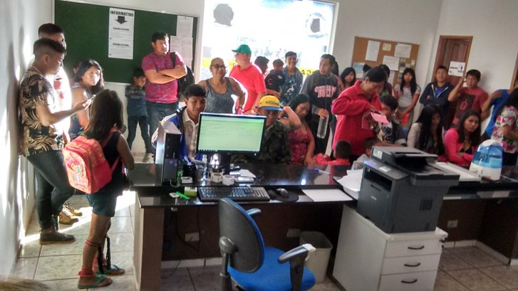 Indígenas participam da revisão biométrica em Porto Alegre do Norte