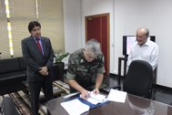 TRE-MT Assinatura termo cooperação do Exército