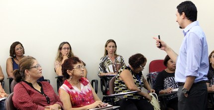 Capacitação dos servidores do Tribunal Regional Eleitoral de Mato Grosso em abril de 2015. 