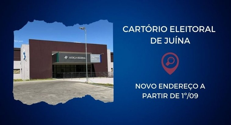 TRE-MT Cartório Eleitoral de Juína terá novo endereço a partir de 1º/09