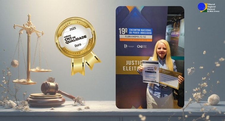 TRE-MT conquista Selo Ouro no Prêmio CNJ de Qualidade 2025