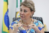 Foto da presidente do TRE-MT, desembargadora Maria Helena Póvoas