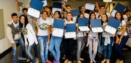 Diplomação dos alunos participantes do Programa Voto Consciente 2015 - Foto: Alair Ribeiro/TRE-MT