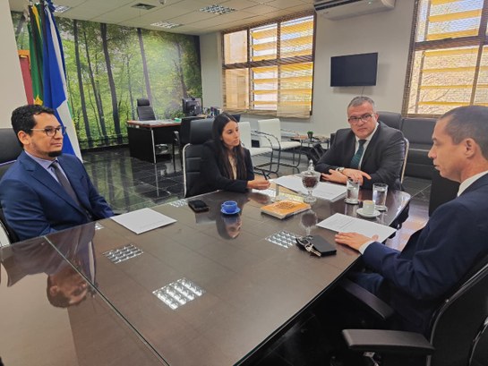 TRE-MT e Prefeitura de Nova Monte Verde reforçam parceria para ampliar cadastro biométrico Com 94% de cobertura, Nova Monte Verde é exemplo para municípios vizinhos; TRE-MT e prefeitos tr...
