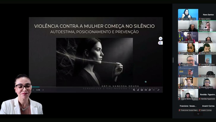 TRE-MT Encontro do TRE-MT incentiva quebra de silêncio no combate à violência contra a mulher