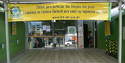 fachada cartório eleitoral 20ª e 58ª zona eleitoral Várzea Grande