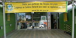 fachada cartório eleitoral 20ª e 58ª zona eleitoral Várzea Grande