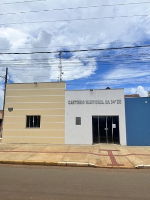 fachada cartório eleitoral 34ª zona eleitoral Chapada dos Guimarães