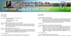 TRE-MT Folder Seminário Direito Eleitoral 2014