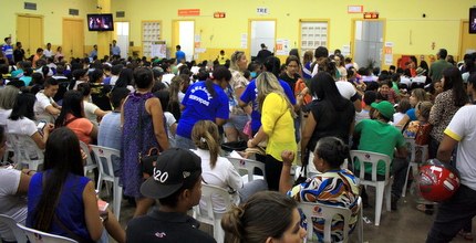 Posto Eleitoral localizado no prédio do Ganha Tempo da Praça Ipiranga