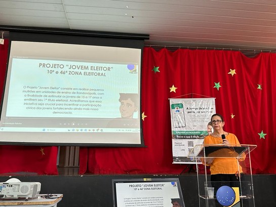 TRE-MT JOVEM ELEITOR EM RONDONÓPOLIS - PALESTRA TRE-MT JOVEM ELEITOR EM RONDONÓPOLIS - PALESTRA