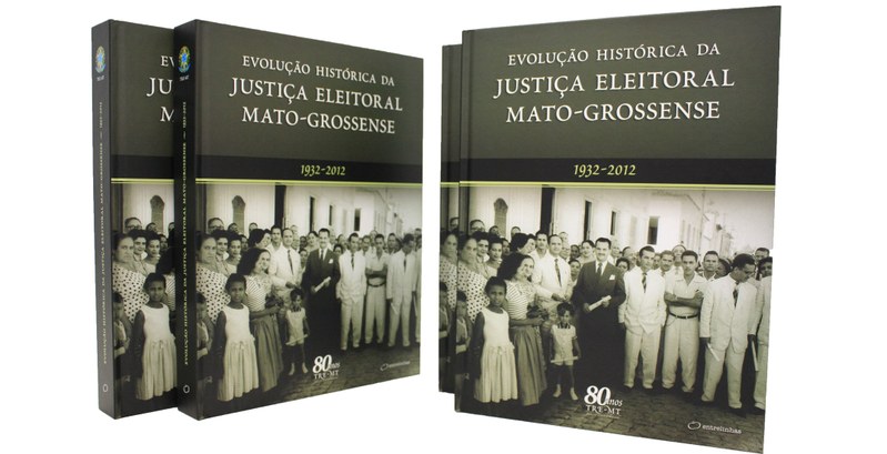 Livro relatando a história do TRE-MT,que comemora 80 anos de existência.