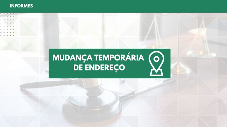TRE-MT MUDANÇA TEMPORÁRIA DE ENDEREÇO CARTÓRIO ROSÁRIO OESTE