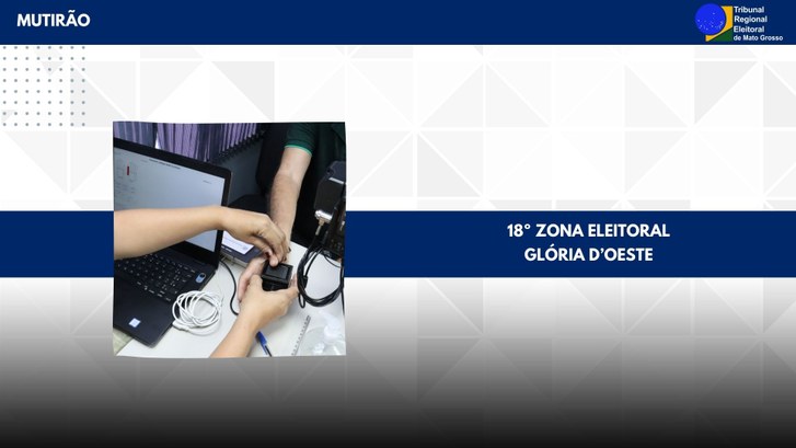 TRE-MT MUTIRÃO EM GLÓRIA D'OESTE
