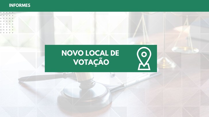 TRE-MT NOVO LOCAL DE VOTAÇÃO