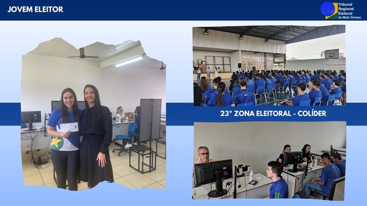 TRE-MT PALESTRA E ATENDIMENTO JOVEM ELEITOR - COLÍDER TRE-MT PALESTRA E ATENDIMENTO JOVEM ELEITOR - COLÍDER