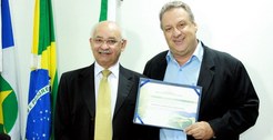 Entrega do Diploma para o Deputado Estadual Romoaldo.