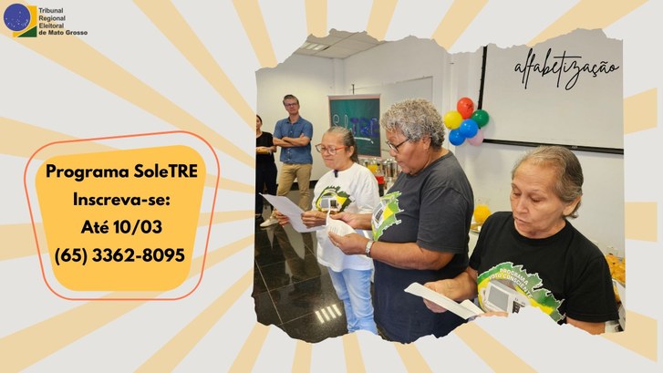 TRE-MT PROGRAMA SOLETRE - INSCRICOES ABERTAS - OK TRE-MT PROGRAMA SOLETRE - INSCRICOES ABERTAS - OK