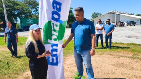 O Tribunal Regional Eleitoral de Mato Grosso (TRE-MT) realizou a entrega e o plantio de mudas de...