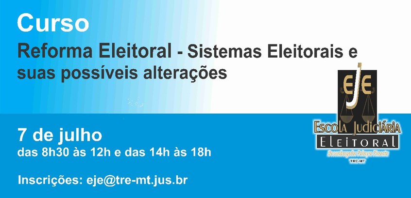 TRE-MT REFORMA ELEITORAL 2017 