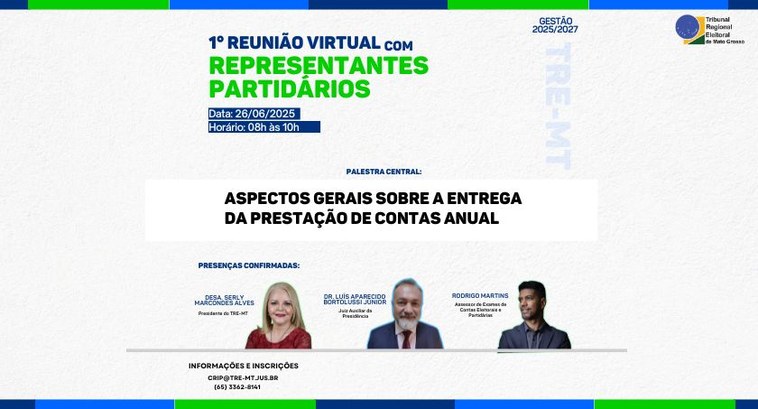 TRE-MT REUNIÃO COM PARTIDOS TRE-MT REUNIÃO COM PARTIDOS
