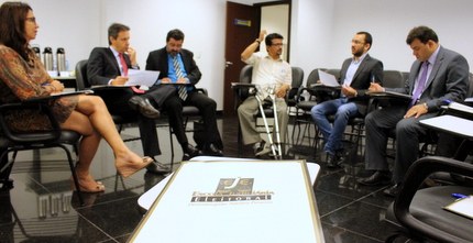 Reunião para Curso de Extensão em  Direito Eleitoral 