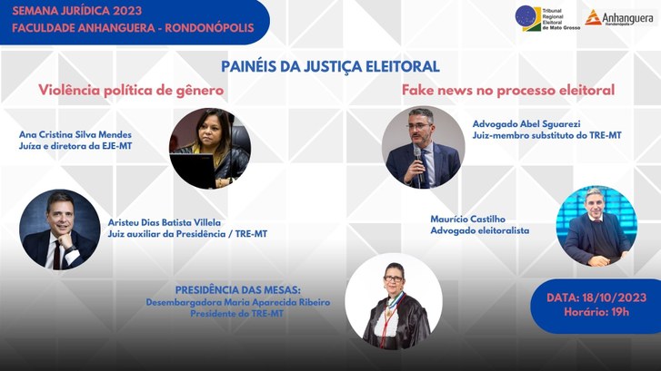 TRE-MT SEMANA JURÍDICA DA ANHANGUERA - RONDONÓPOLIS TRE-MT SEMANA JURÍDICA DA ANHANGUERA - RONDONÓPOLIS